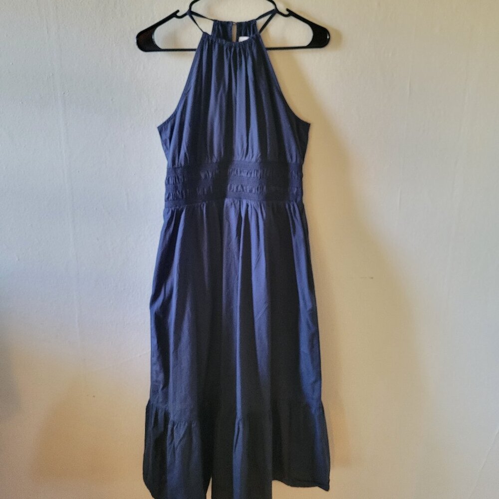 NWT Navy Maxi Fit and Flare Dress Size S